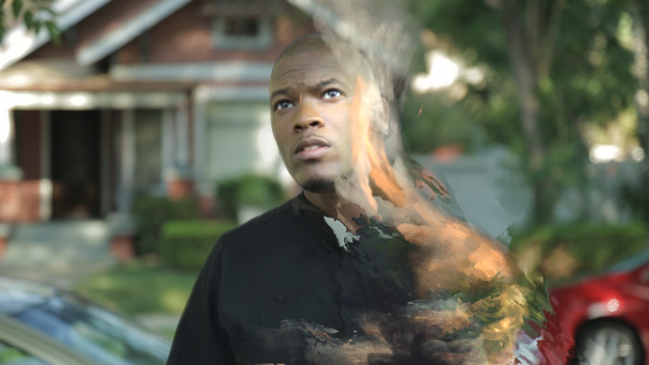 双语字幕nuke与ae科幻人物能量粒子云雾消失影视特效视频教程